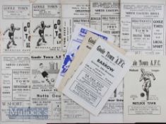 Selection of Goole Town home match programmes to include 1950/51 Scarborough 1952/53 Lincoln City