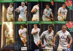 England Home Rugby Programmes 2005-2006 (10): All the Twickenham issues between Feb 2005 and May