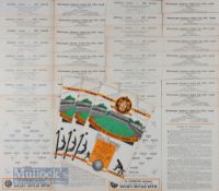 1955/56 Collection of Wolverhampton Wanderers home league match programmes complete season. (21)