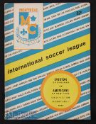 1961 American Soccer League, Americans v Everton 17 June 1961 in Quebec. Good.