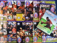 Scarlets Power Rugby programmes Vol 1 (14): Nos 1-14, 1997-8, signatures on No 3 v Pau: Craig &