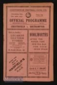 1931/32 Chesterfield v Southampton Div. 2 match programme Xmas Day 1931, slight crease, tiny nick to