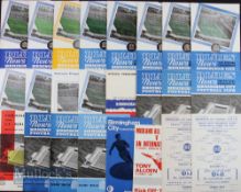Selection of Birmingham City home match programmes to include 1956/57 Zagreb, Inter Milan,