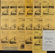 Selection of Lockheed-Leamington home match programmes to include 1950/51 Rugby Town (ph) 1952/53
