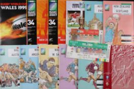 Rugby World Cup Doubles and Extras (14): Duplicates etc from earlier lots, 1991 Final, 3rd/4th