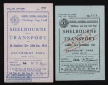 Leinster FA Challenge Cup Final 1951 Shelbourne v Transport 26 December 1951; 1949 Semi-final