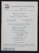 Rome Olympic games football semi-finals 9/10 September 1960 at Flaminio Stadium Hungary v Italy,