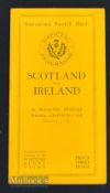 1926 Scarce Scotland v Ireland Rugby Programme: Lovely condition and fine photos in the standard