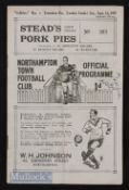 1937/38 Northampton Town v Tottenham Hotspur London Combination match 11 September 1937 at County