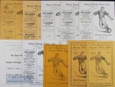 Selection of Gosport FC home match programmes 1948/49 Southampton (f) 1951/52 Christchurch 1952/53