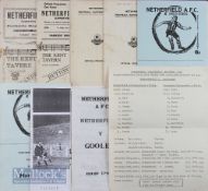 Selection of Netherfield FC home match programmes to include 1946/47 Leyland Motors 1951/52