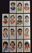 Selection of England Football Captains Collectors Cards featuring Gary Linekar, Mick Channon,