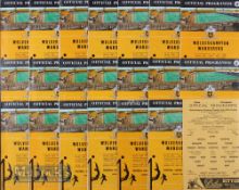 1963/64 Wolves home league match programmes including 4 page issue for West Ham United 17 February
