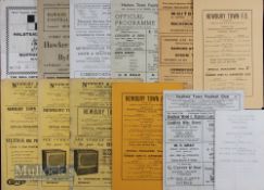 Selection of non-league match programmes to include 1948/49 Halstead Town v Haverhill Rovers 1949/50