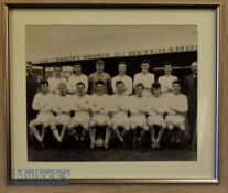 c1960s Swansea Town Football Photograph framed measures 38x34cm