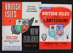 1971 British and I Lions Programmes in N Zealand (2): Drawn series-clinching fourth test at Auckland