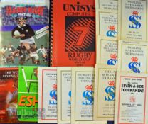 Seven a Side etc Rugby Programme Selection (14): Could hardly be a wider spread,with some highly