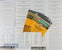 1960/61 Collection of Wolverhampton Wanderers home league match programme alsos includes fixture