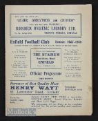 1937/38 Enfield v St. Albans City 30 October 1937 FAC, fair-good.