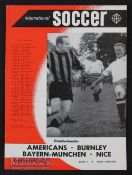 1960 American Soccer League New York Americans v Burnley & Bayern Munich v Nice double issue 4 June.