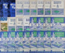Selection of Blackburn Rovers homes to include 1954/55 Linz (F), Ipswich Town, Swansea Town (FAC),