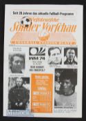1974 World Cup Sonder Vorfchau programme 3 July 1974 covering Argentina v East Germany and Brazil