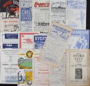 1947/48 Selection of Blackpool away league match programmes to include Manchester Utd, Bolton