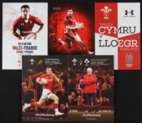 Wales Recent Mint Rugby Programmes (5): Some also in immediately previous lots - Wales v France (