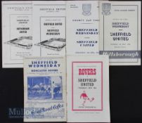 Selection of Sheffield County Cup Finals 1951 Sheffield Wednesday v Doncaster Rovers 1952/53
