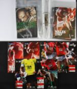 2009-2010 Great Wales Rugby Programme Collection (12): The four Autumn 2009 tests, the five Six