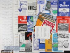 1958/59 Wolverhampton Wanderers Championship season home league match programmes (21) plus 1st