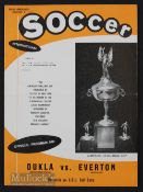 1961 American Soccer League Final Everton v Dukla Prague 2 August at New York (1st match) Good.