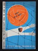 1954 World Cup Hungary v South Korea at Zurich 17 June (Hungary won 9-0). Good.