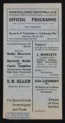 1946/47 Eastern Counties League Cup Final Harwich & Parkeston v Colchester Utd 24 May 1947, gate