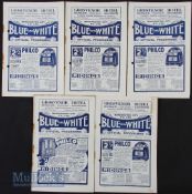 1936/37 Manchester City home reserve match programmes to include WBA reserves, Huddersfield Town