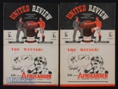 1947/48 Manchester Utd v Middlesbrough match programme 20 December 1947 (has match report/