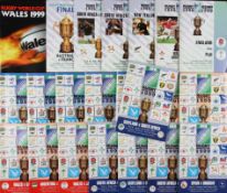 RWC 1999 Rugby Programmes etc (23): Hosted by Wales, 22 x RWC 1999 Programmes in exc condition inc