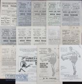 Selection of Harwich & Parkeston home match programmes 1946/47 Lowestoft Town 1947/48 Yarmouth