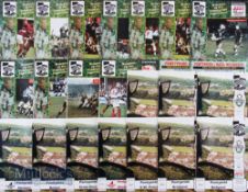 Pontypridd Pot Luck Programme Pile 1979-1998 (c120): Great chance for Ponty or Welsh collector, with