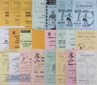 Selection of West country non-league match programmes 1956 Beesand Rovers v St. Marychurch Spurs (