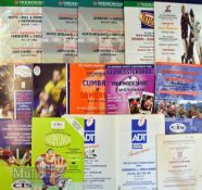 County Championship Rugby Programmes (16): Finals at Twickenham from 1992-9 inclusive, 2002, 2005 (