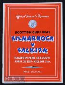 1956/57 Scottish Cup Final Falkirk v Kilmarnock + semi-final Falkirk v Raith Rovers. Good. (2)