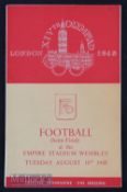 London Olympic games football semi-final 10 August 1948 Sweden v Denmark at Wembley. Teams written