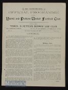 1925/26 Yeovil & Petters Utd v Minehead, Western League 28 November 1925, 4 pager, ex bound volume