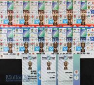 1999 Rugby World Cup Programmes (12): The three play offs for the Quarter-Finals, England v Fiji,