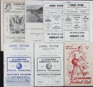 Selection of Llandudno FC home match programmes 1952/53, 1955/56 Blaenau Festiniog 1956/57 Borough