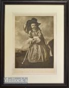 Cuyp, Aelbert (1620-1691) after – Young Dutch Golfer of XVII century – original photogravure first