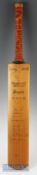 1948 Australia “Invincibles” Cricket Team Signed Bat Cradidge Imperial Driber Super bat with 14