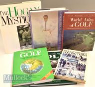 Various Golfing Books to include The Hogan Mystique, Life & Times of Bobby Jones Portrait of a