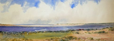 Partridge, Frank H (1849-1929) -Hunstanton Golf Club – 9th Tee Hunstanton overlooking Gore Point